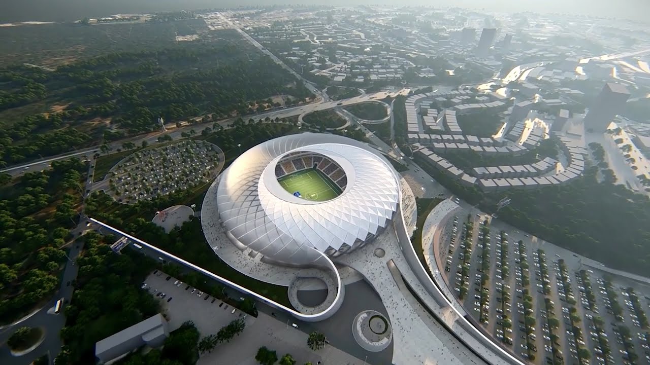 He rakentavat vaikuttavinta jalkapallostadionia: saksalaista teknologiaa hyödyntävä megaprojekti, joka jää historiaan tämän urheilulajin kannalta.